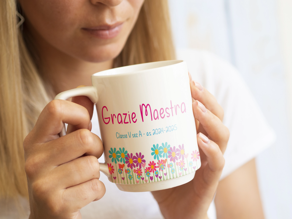 GFD - Tazza Personalizzata per Maestra – Regalo Originale per Insegnante