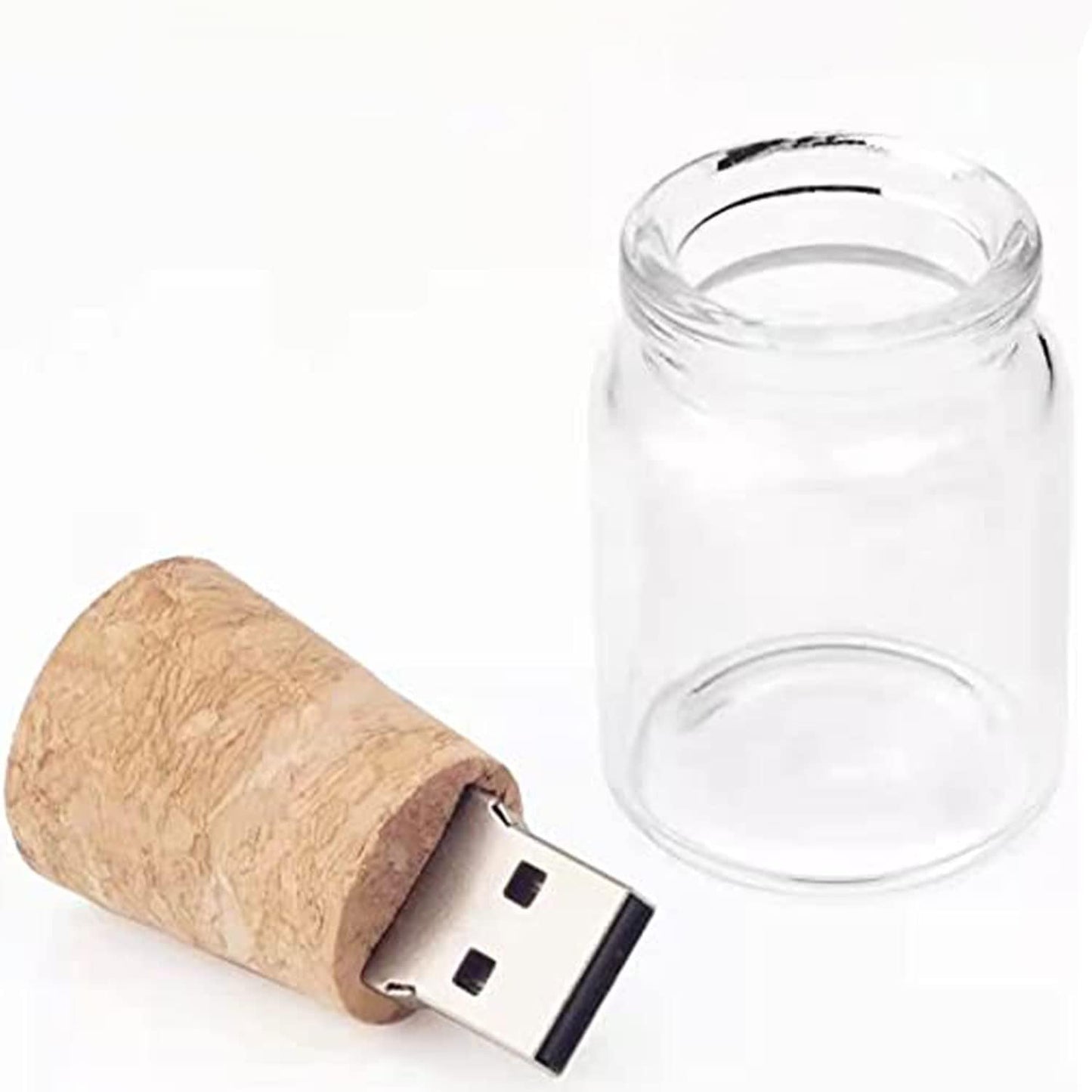 GFD - PenDrive 3.0 16 gb in legno - Personalizzabile - Chiusura a calamita - USB Personalizzata con il tuo logo o testo o immagine - Forma Barattolo - Made in Italy