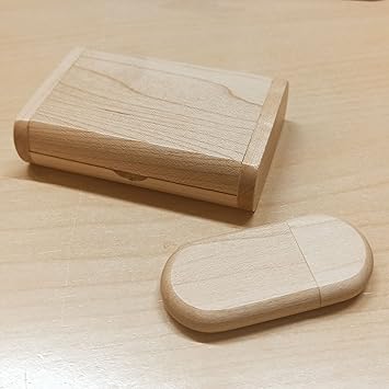 GFD - PenDrive in legno USB 3.0-16 GB - Personalizzabile con il tuo logo o testo - Con chiusura a calamita - Forma Standard - Include cofanetto - Made in Italy